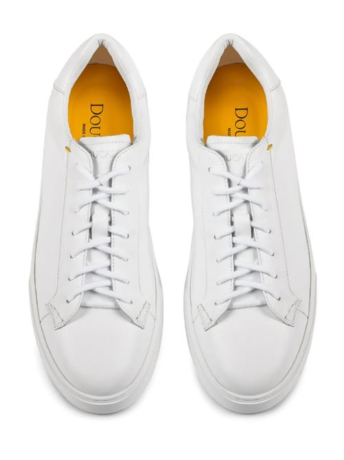 LEATHER SNEAKERS DOUCALS | DU3422SPENUV214IW00CHIFFON BIANCO/F.DO BIANCO